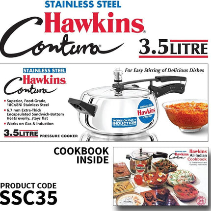 Hawkins Contura tlakový hrnec, nerezový hrnec, Handi hrnec, indukční hrnec, stříbrný