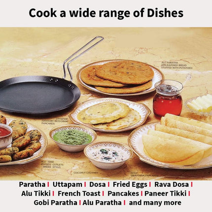 Hawkins Futura Hard Anodised Flat Tava 22cm 26cm Aluminium Griddle Dosa