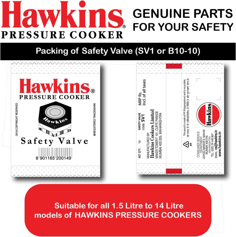 Hawkins Pressure Cooker Safety Valve