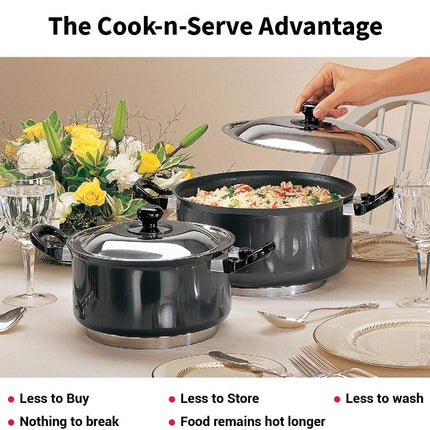 Hawkins Futura Hard Anodised Stewpot 2.25L 5L Aluminium Cookware + Lid
