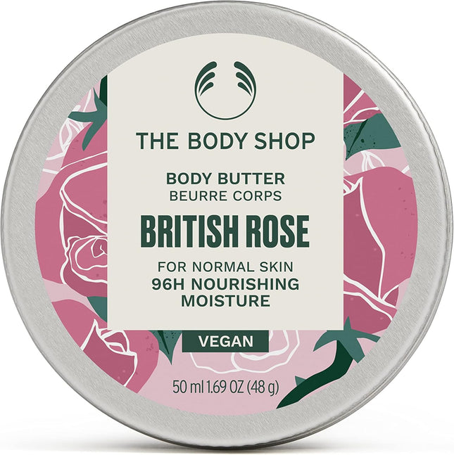 The Body Shop British Rose Body Butter 50ml Moisturising Body Cream