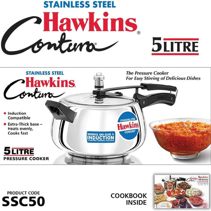 Hawkins Contura tlakový hrnec, nerezový hrnec, Handi hrnec, indukční hrnec, stříbrný