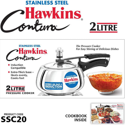 Hawkins Contura tlakový hrnec, nerezový hrnec, Handi hrnec, indukční hrnec, stříbrný