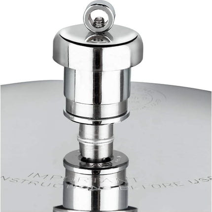 VINOD Stainless Steel Handi Pressure Cooker  Glass Lid 1.5L 2.5L 3.5L 5.5L GAS Induction Compatible