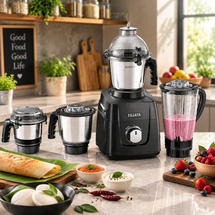 Sujata MG03 900W Indian Mixer Grinder Juice Extractor for Grinding Blending and Indian Cooking