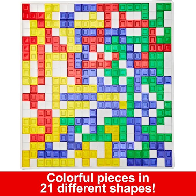 Mattel Games Blokus, Family Board Game for Kids and Adults for Party Game Night, Strategy Game in french, Engaging Gift for Kids, 2 to 4 Players, Ages 7 and Up, in French, (packaging may vary)