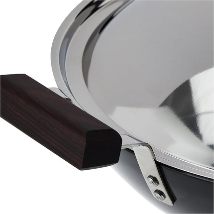 Hawkins Futura Hard Anodised Deep Fry Pan 2.5L 3.75L 5L 7.5L Stainless Steel Lid