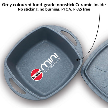 Hawkins Mini Casserole 0.75L Non Stick Die Cast Aluminium + Lid