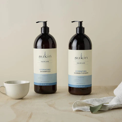 Sukin Shampoo, Conditioner & Handwash Set for Healthy Hair & Skin