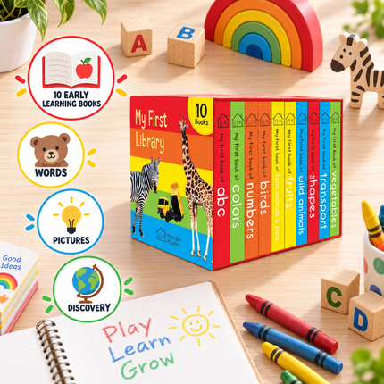 Early Learning Board Books Box Set 5 10 20 Books for Babies Toddlers ABC Numbers Shapes