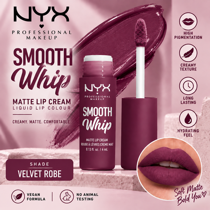 NYX Professional Makeup Lip Makeup Collection Smooth Whip Matte Lip Cream & This Is Milky Gloss
