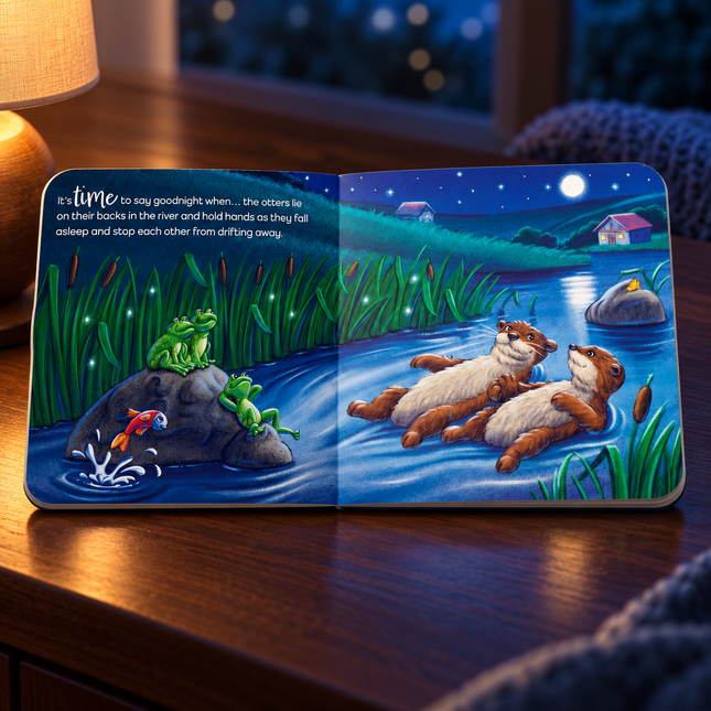 Good Night Bedtime Story Book for Toddlers Sleep Routine Emotional Learning Board Book
