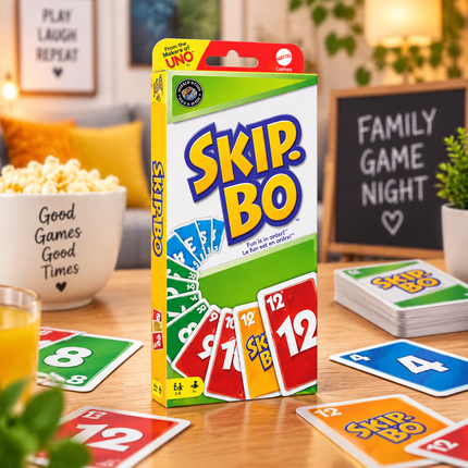 Mattel Card Games UNO Flip No Mercy SkipBo Phase 10 Family Games Collection