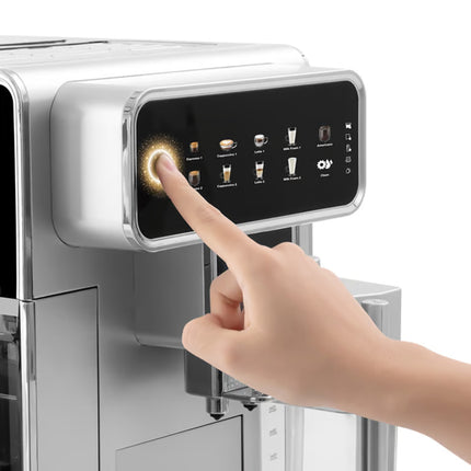 Lexical Germany Automatic Coffee Machine 1300W, 15-Bar, Built-In Grinder & Milk Frother