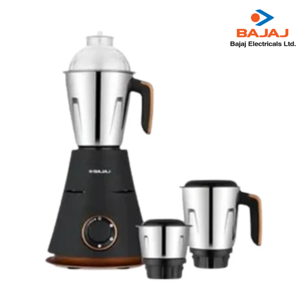 Bajaj Ninja Series Virtue 750W Indian Mixer Grinder 410594 | Dry Wet Spices Chutney Dosa Seed Grinding| 3 Jars Stainless Steel Watts