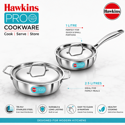 Hawkins Pro nepřilnavá pánev 18 cm – Odolné nádobí pro snadné vaření