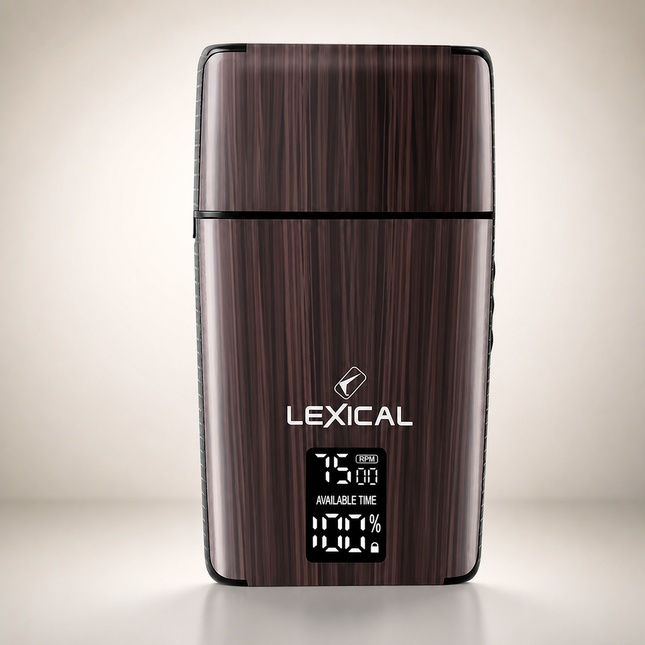 Lexical Germany Rechargeable Electric Shaver 1200mAh Battery USB Type-C LED Display 3 Speed Levels