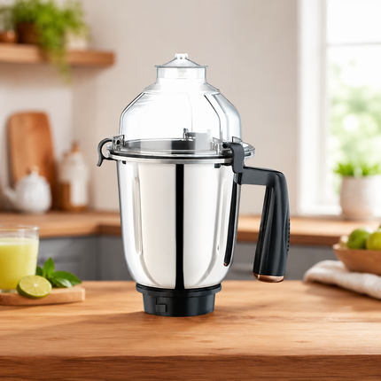 Bajaj Mixer Grinder Jar Set Indian Mixer Grinder Replacement Jars 3 Stainless Steel Jars 0.3L 1L 1.5L Chutney Dry Grinding Liquid Jar