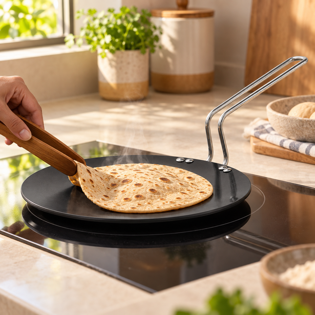 Hawkins Futura Hard Anodised Roti Tava 24cm Aluminium Griddle Roti Chapati Paratha