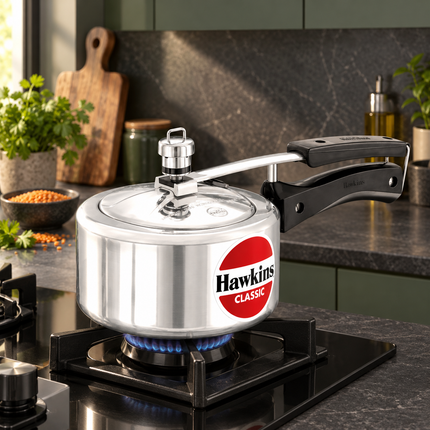 Hawkins Classic Aluminium Pressure Cooker 1.5L to 10L Silver Cooker Pressure Regulator