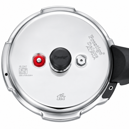 Prestige Deluxe Alpha Stainless Steel Pressure Cooker 2L 5L Induction Base Cookware