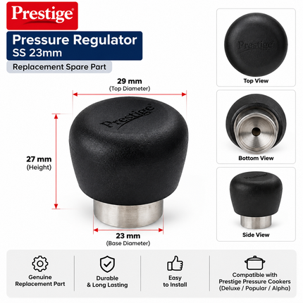 Prestige Pressure Cooker Spare Parts Regulator Valve Gasket Safety Plug Ring Mini Indicator