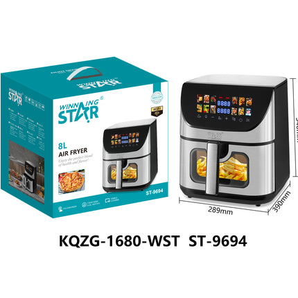 Winning Star 8L Digital Wi-Fi Air Fryer 2200W Low Oil Cooking