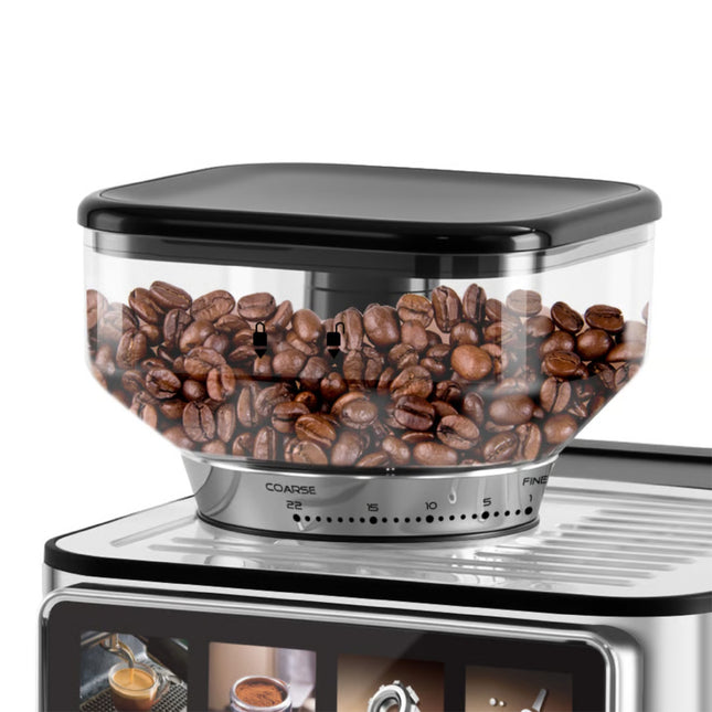Lexical Germany 2-in-1 Espresso Machine with Built-In Coffee Grinder, 20-Bar Pump ,1.8L Water Tank