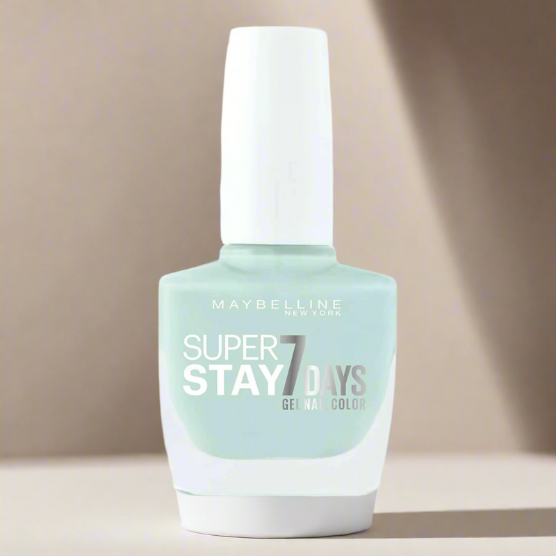 Maybelline New York Super Stay 7 Days Finish Nail Polish Forever Strong Gel Nail Polish Make Up Mint for Life/Coloured Nail Polish Ultra Strong Hold Without Uv Lamp in Bright