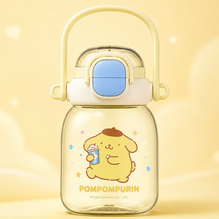 Character Design Dual Drink Water Bottle 630ml 700ml Carry Handle School Gym Travel