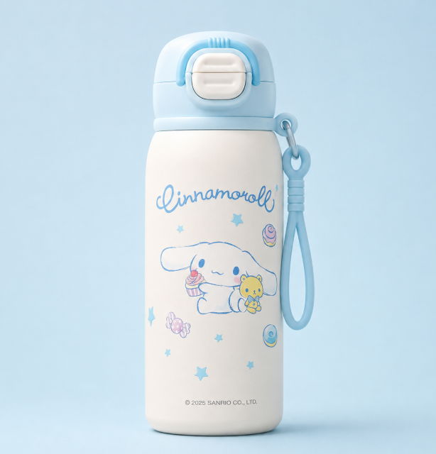 Character Design 500ml 600ml Insulated Stainless Steel Water Bottle School Office Travel Gift