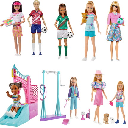 Mattel Barbie Stacie Rescue Dolls Wellness Yoga Baking Fashionistas Collection Toys