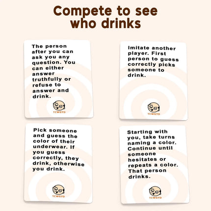 These Cards Will Get You Drunk – 100-Card Adult Party Game for 2–8 Players