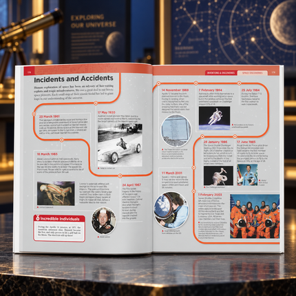 Inventions and Discoveries Encyclopedia for Kids Science History Book Facts Learning