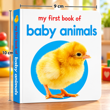 My First Board Books for Babies and Toddlers ABC Animals Flowers and Early Learning