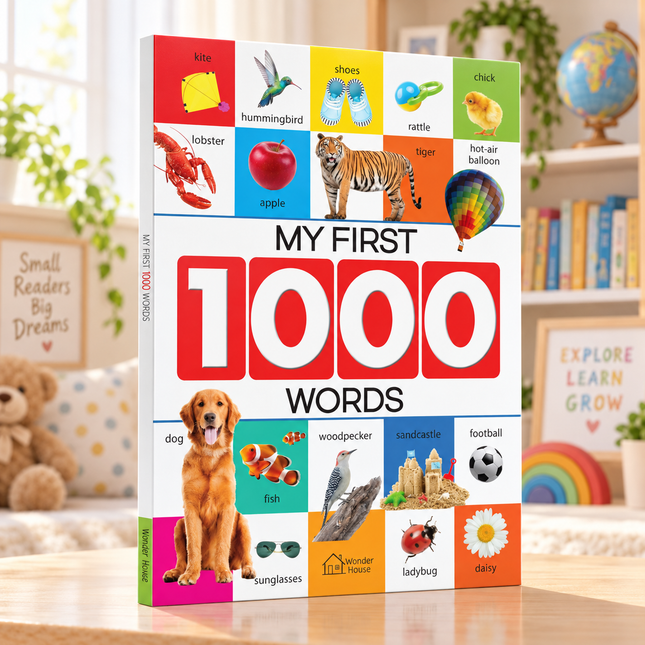Picture Book for Kids Preschool Learning Vocabulary First Words Animals Objects 1000 Words