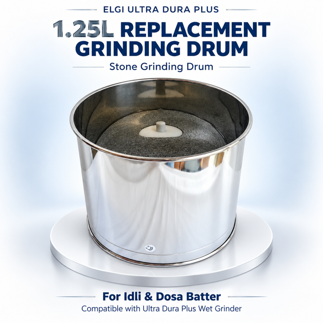Elgi Ultra Dura Plus 1.25L Wet Grinder Replacement Drum Stone Grinding Drum for Idli Dosa Batter