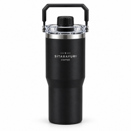 Sitarayuri Triple Hot Cold Drink Insulated Tumbler 600ml 900ml Coffee Tea Travel Office Sports