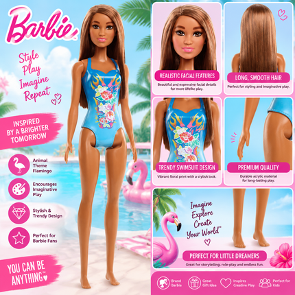 Barbie Dolls and Chelsea Playsets Collection Fashion Career Beach Travel Toys