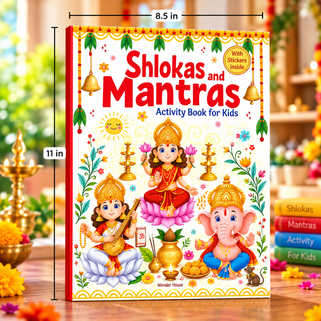 Shlokas and Mantras Activity Book for Kids Indian Culture Mindfulness & Learning