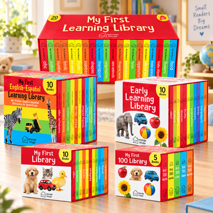 Early Learning Board Books Box Set 5 10 20 Books for Babies Toddlers ABC Numbers Shapes