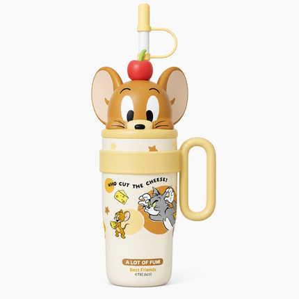 Character Design 800ml Insulated Stainless Steel Water Bottle Hot Cold Travel Flask Gift School