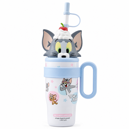 Character Design 800ml Insulated Stainless Steel Water Bottle Hot Cold Travel Flask Gift School
