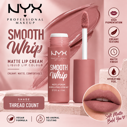 NYX Professional Makeup Lip Makeup Collection Smooth Whip Matte Lip Cream & This Is Milky Gloss