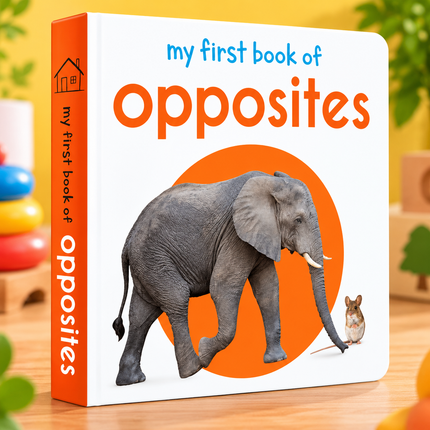 My First Board Books for Babies and Toddlers ABC Animals Flowers and Early Learning