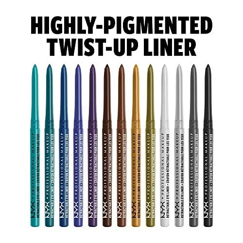 NYX Professional Makeup Mechanical Eye Pencil - Smooth, Creamy, Retractable Eyeliner for All-Day Wear