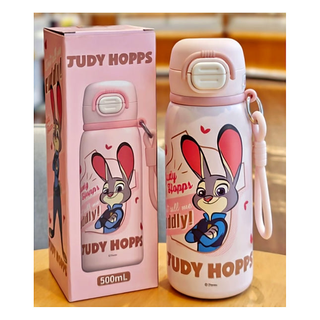 Character Design 500ml Insulated Water Bottle Kids School Travel Gift Sports