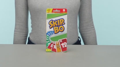 Mattel Skip BO 10 Card Classic Games Family Funny Entertainment Board Game Fun Playing Cards Kids Toys Gift Box UNO creators 52370