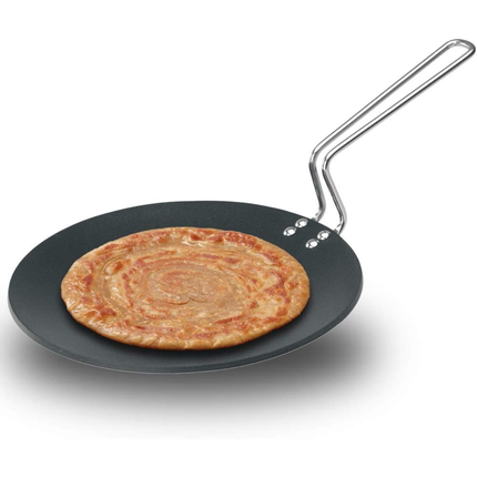 Hawkins Futura Non Stick Tava Black Steel Griddle Dosa Uttapam Roti Low Oil Cooking