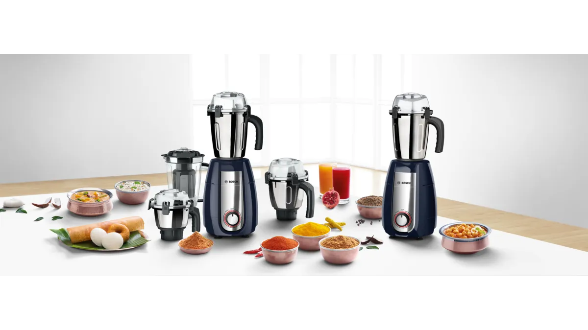 Bosch Blender TrueMixx Pro 1000 W Midnight Blue 8842DIN Mixer Grinder Indian + UK or EU Plug